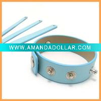 Wholesale Lady Bracelet/Pu leather bracelet/webbing bracelet/weave bracelet/fashion bracelet/latest bracelet