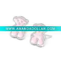 Bear Alloy Stud Earring