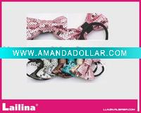 Wholesale Sequins rhinestone hair ring
