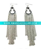 Wholesale Fashion alloy earring with chain