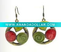 Wholesale Fashion alloy earring with diamond