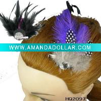 Wholesale Feather hair clip flower hair accessories