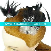 Wholesale Feather hair clip flower hair accessories