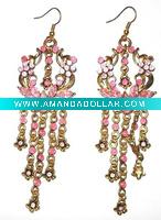 Wholesale Fashion alloy earring with diamond