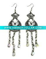 Wholesale Fashion alloy earring eith crystal