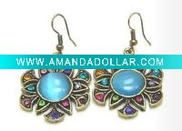 Wholesale Fashion alloy earring with diamond