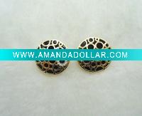 Round Rhinestone Stud Earring