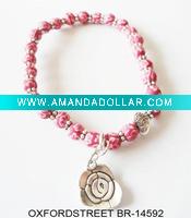 Wholesale fashion beaded bracelet with charms 2011