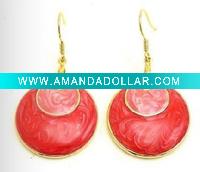 Wholesale Fashion alloy earring with diamond