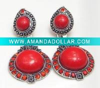 Wholesale Fashion alloy earring with diamond