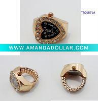 Fashion Alloy Ladies Ring Watch