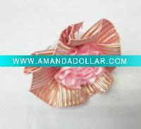 Fabric flower finger ring