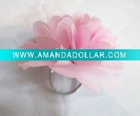 Wholesale Fabric flower finger ring