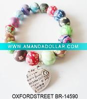 Wholesale fashion beaded bracelet with charms 2011
