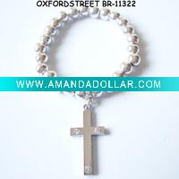 Wholesale Charm alloy beaded bracelet with cross of new fashion