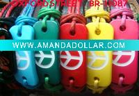 Wholesale Leather bracelet with peace signs