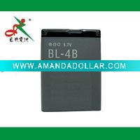 Wholesale BL-4B mobile phone battery, with nominal voltage of 3.7V and capacity of 700mAh