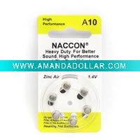 Wholesale A10 zinc air battery