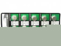 Alkaline button cell battery