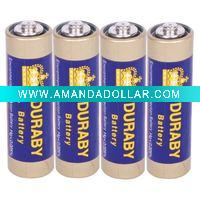 Wholesale R6 carbon zinc battery with PVC jacket