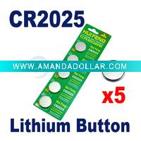Wholesale CR2025 3V Lithium battery