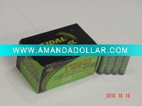 Wholesale R03 aaa 1.5v zinc carbon battery with pvc jacket