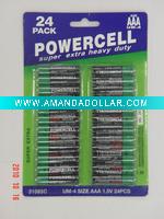 Wholesale R03 um-4 AAA size zinc carbon battery