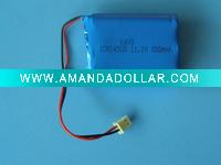 Wholesale ICR14500-3S1P 11.1V 800mAh lithium battery pack