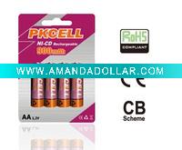 Wholesale PKCELL NiCD rechargeable battery