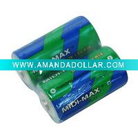 Wholesale Midi-Max Carbon Battery,R14,Size C,UM-2