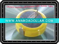 Wholesale CR1632 3V 1HF Lithium coin cell battery with tabs/pins