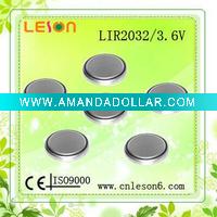 Wholesale Best sell LIR2032 Rechargeable coin cell
