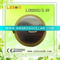 3.6V Best sell Li-ion button battery 2032