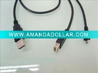 XLY USB-014 USB Y Cable AM-AF with micro 5pin/ USB y cable with SR/micro usb