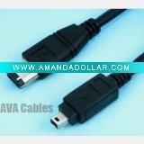 IEEE1394 4pin to 6pin Cable