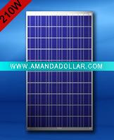 Wholesale Solar panel 210W with TUV/IEC/CE/ISO