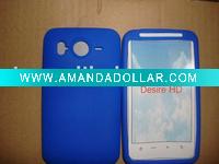 Wholesale Blue mobile phone silicone case for Desire HD