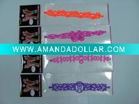 Wholesale beautiful silicone hollow bracelet/necklace/earring