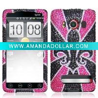 Bling full diamond Protector Case For Evo 4g