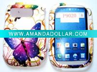 Butterfly design rubber snap-on hard case for P9020