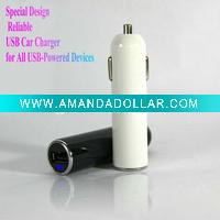 Fancy Unique Design USB Car Charger for Mobile Phones