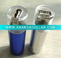 Wholesale portable USB emergency charger for mobile phone