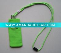 knitting mobile phone socks with nylon strap