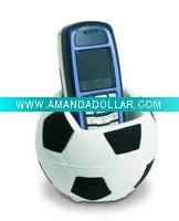 Wholesale PU football shaped mobile phone holder