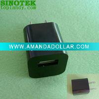 Wholesale usb charger with mini cover and 600mA output