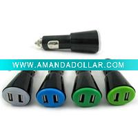 Wholesale Mobile Phone Dual USB Car Charger BW-C043