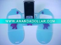 Wholesale fashion and promotion gift soft pvc mobile phone holder