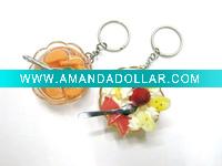 Simulation food key holder