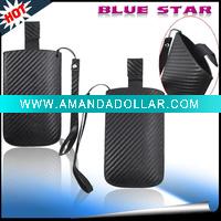 Wholesale Durability leather case pouch for cell phone