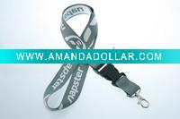 Mono layer woven lanyard